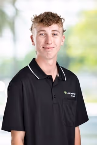 A professional headshot of Jett Thorndyke, LMS Electrical apprentice electrician.